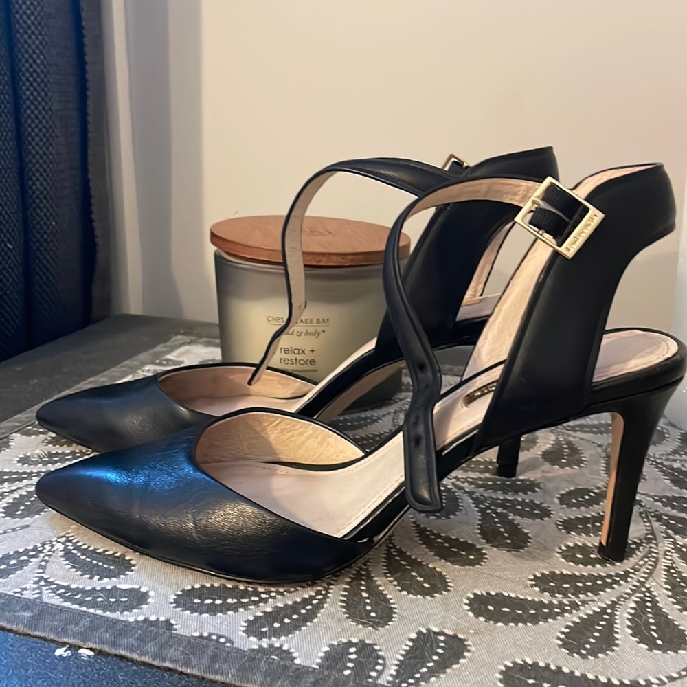 Beautiful buckle ankle pump